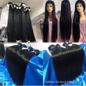 Virgin Cuticle Aligned Hair Wholesale Unprocessed Raw Straight Human Hair Bundles Peruvian Hair Weave Bundles Cheap 10a Grade